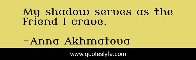 My shadow serves as the friend I crave.