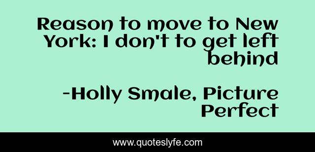 Reason to move to New York: I don't to get left behind