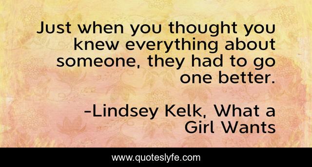 Just when you thought you knew everything about someone, they had to go one better.