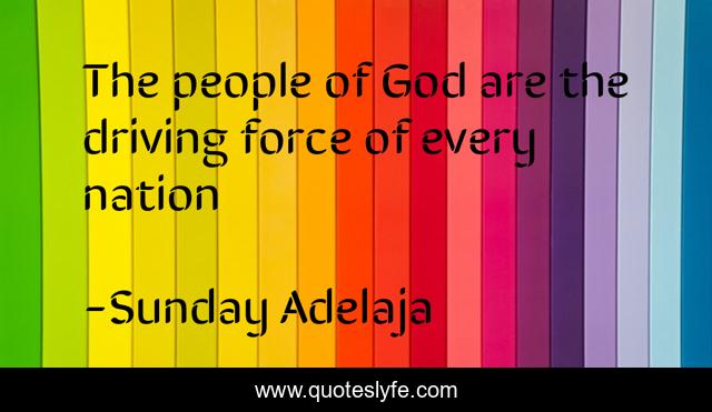 The people of God are the driving force of every nation