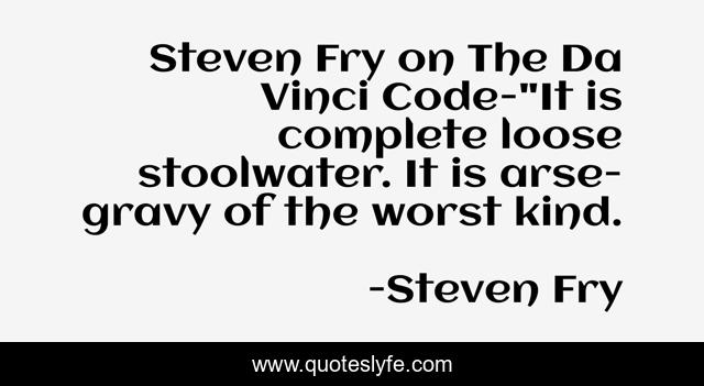 Steven Fry on The Da Vinci Code-