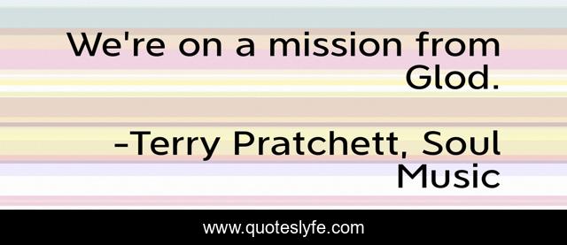 We're on a mission from Glod.