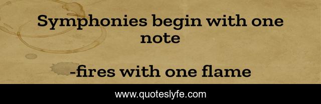 Symphonies begin with one note