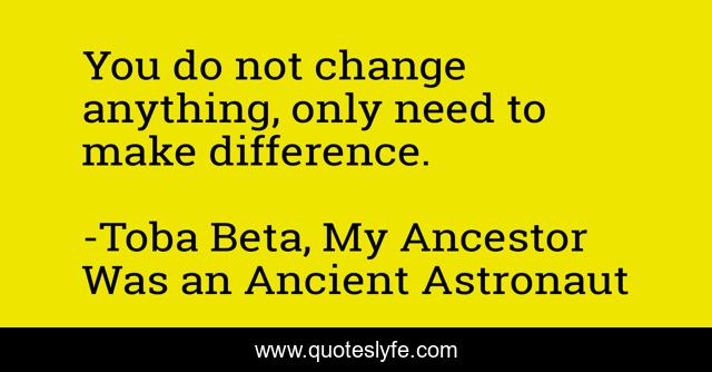 You do not change anything, only need to make difference.