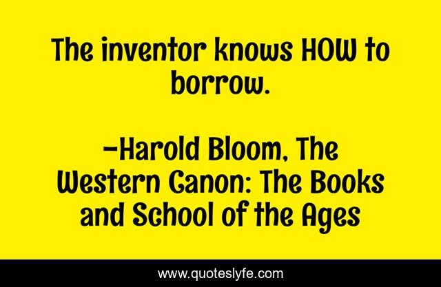 The inventor knows HOW to borrow.