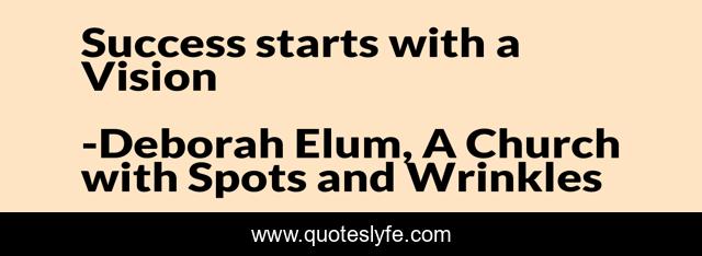 Success starts with a Vision