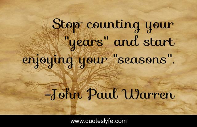 Stop counting your 