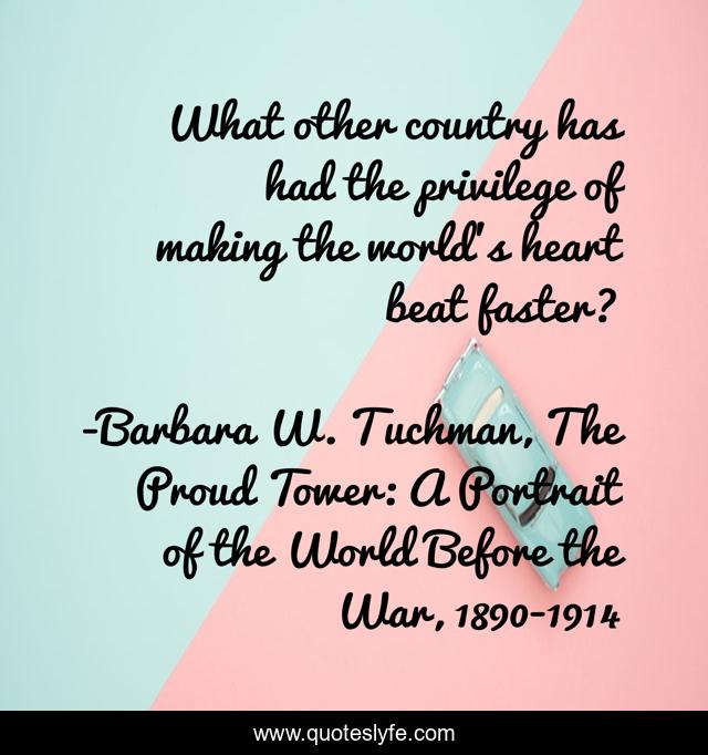 What other country has had the privilege of making the world's heart beat faster?