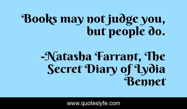 Books may not judge you, but people do.