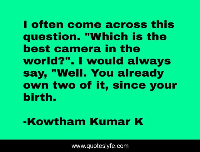 I often come across this question. 