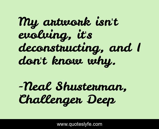 My artwork isn't evolving, it's deconstructing, and I don't know why.