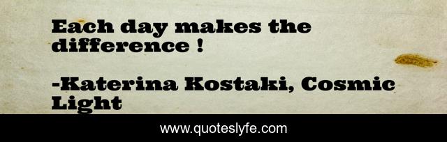 Each day makes the difference !