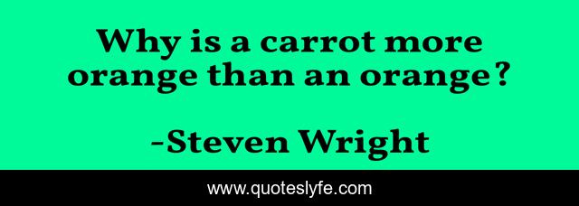 Why is a carrot more orange than an orange?
