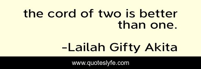 the cord of two is better than one.