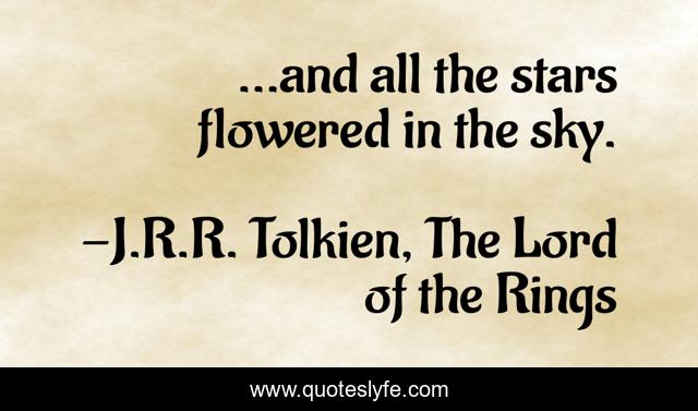 ...and all the stars flowered in the sky.