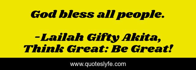 God bless all people.