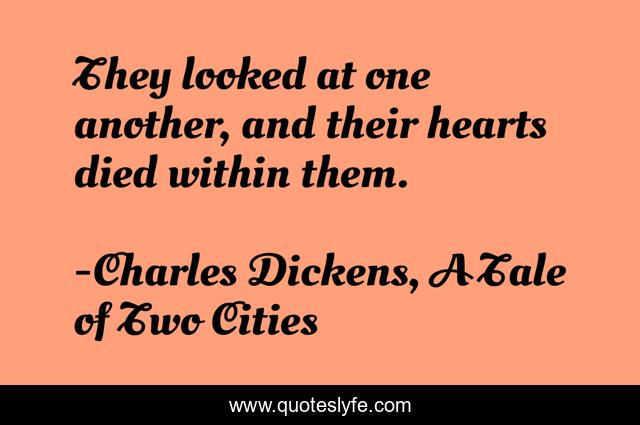 They looked at one another, and their hearts died within them.