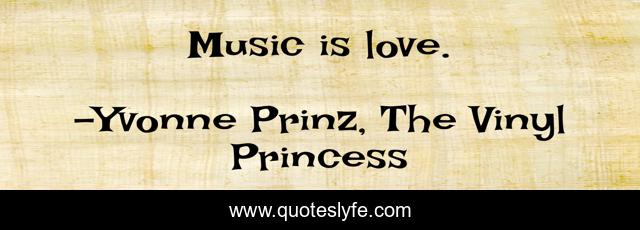 Music is love.