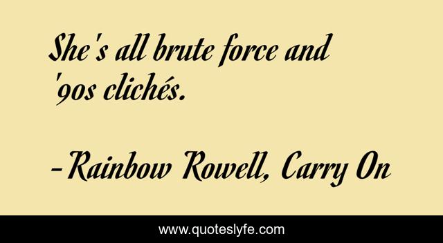 She's all brute force and '90s clichés.