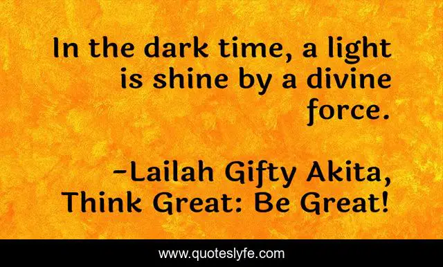 In the dark time, a light is shine by a divine force.