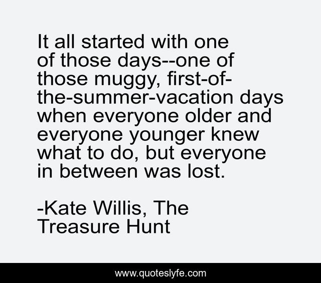 It all started with one of those days--one of those muggy, first-of-the-summer-vacation days when everyone older and everyone younger knew what to do, but everyone in between was lost.