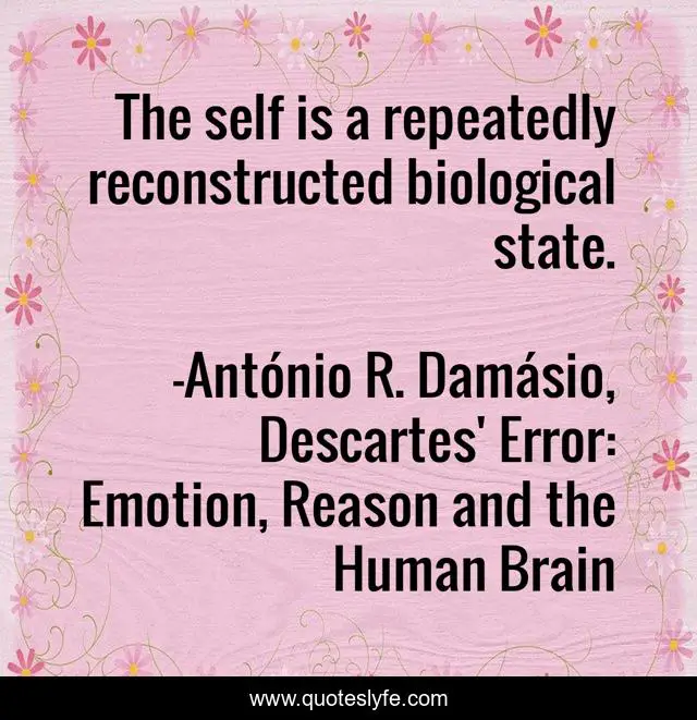 The self is a repeatedly reconstructed biological state.