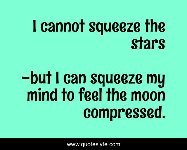 I cannot squeeze the stars