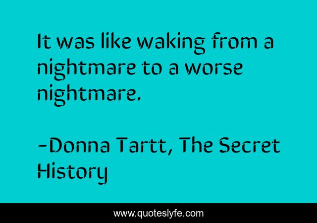 It was like waking from a nightmare to a worse nightmare.