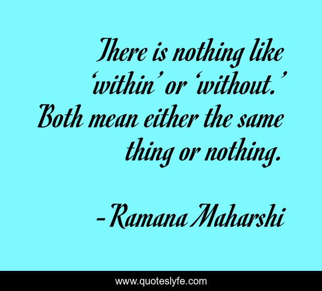 There is nothing like ‘within’ or ‘without.’ Both mean either the same thing or nothing.