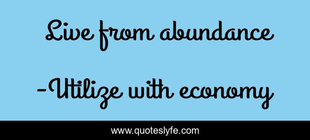 Live from abundance