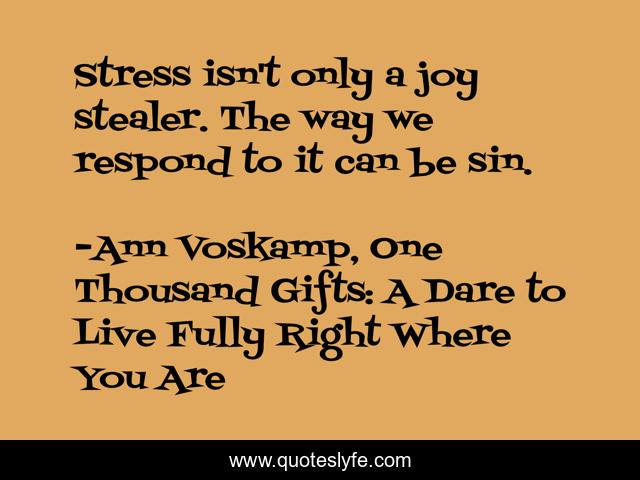 Stress isn't only a joy stealer. The way we respond to it can be sin.