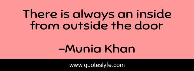 There is always an inside from outside the door