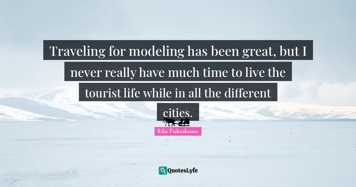 Traveling for modeling has been great, but I never really have much time to live the tourist life while in all the different cities.