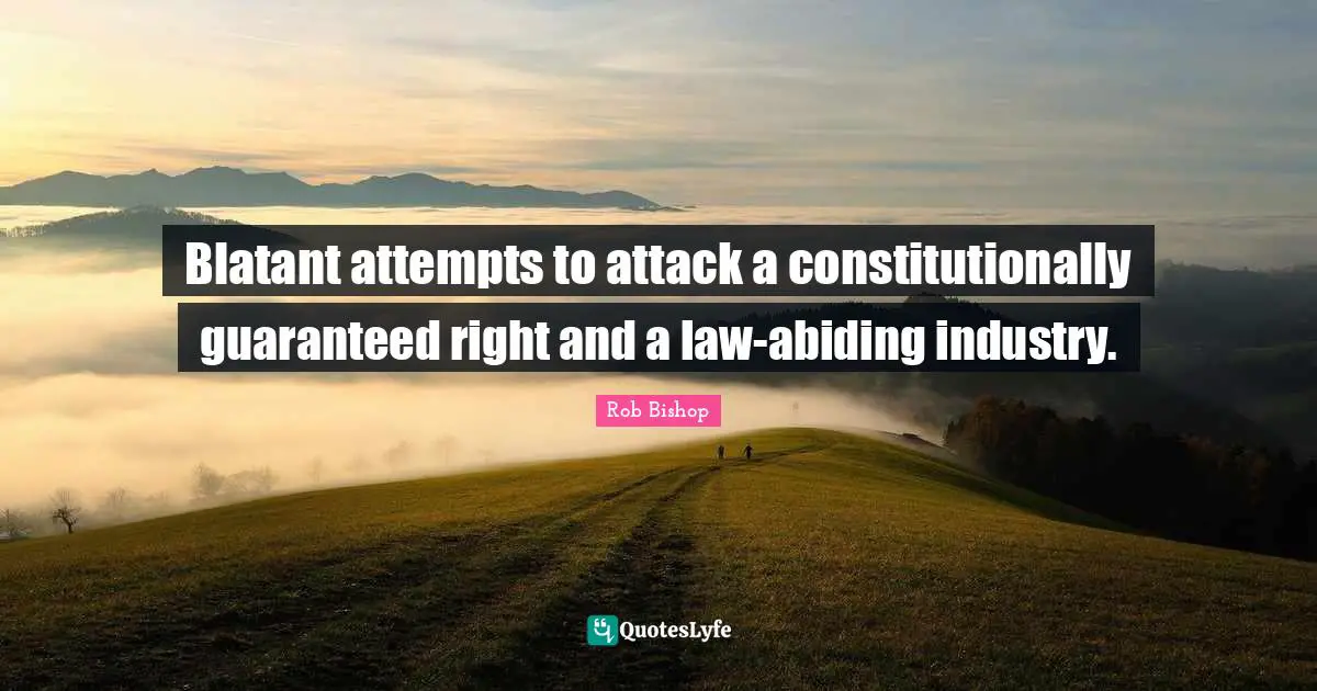 Blatant attempts to attack a constitutionally guaranteed right and a law-abiding industry.