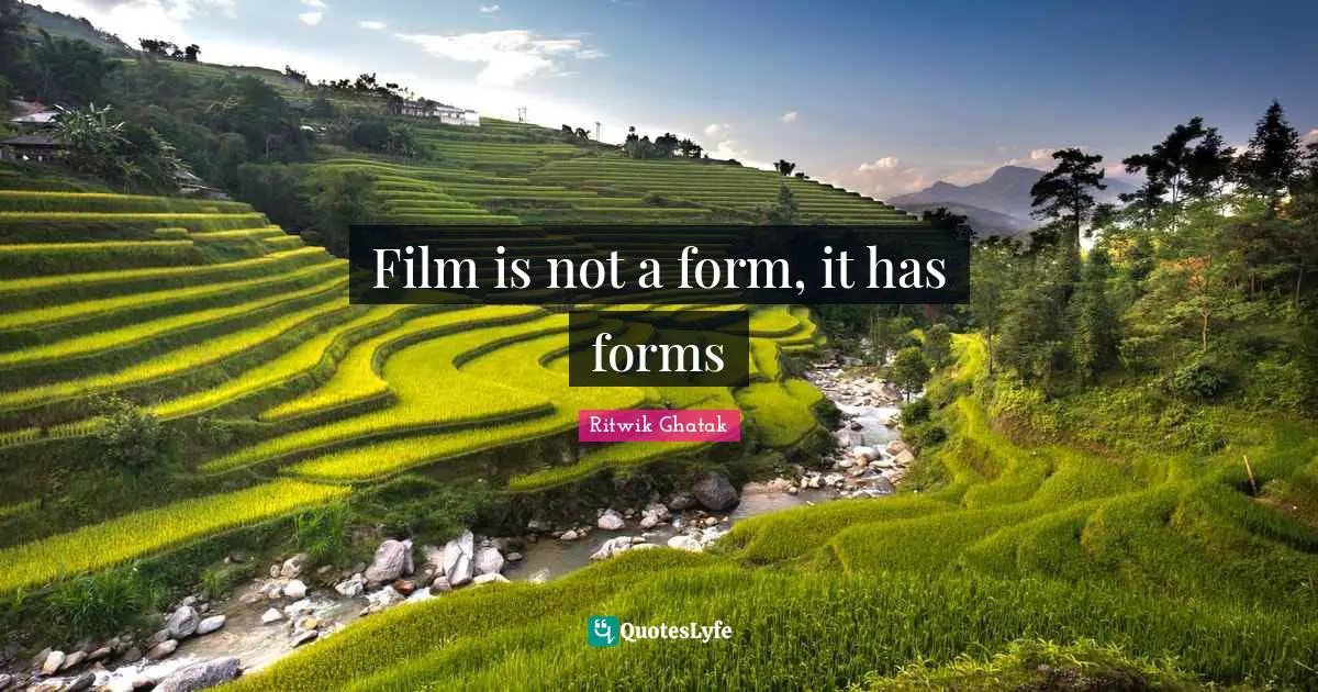 Film is not a form, it has forms