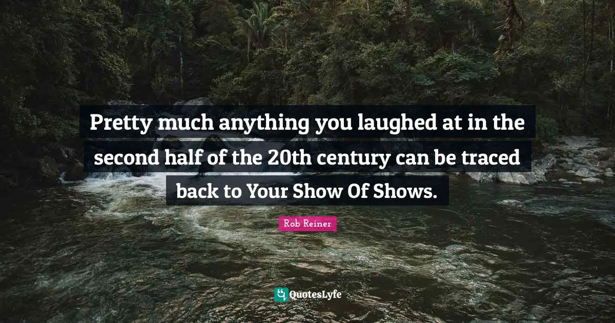 Pretty much anything you laughed at in the second half of the 20th century can be traced back to Your Show Of Shows.