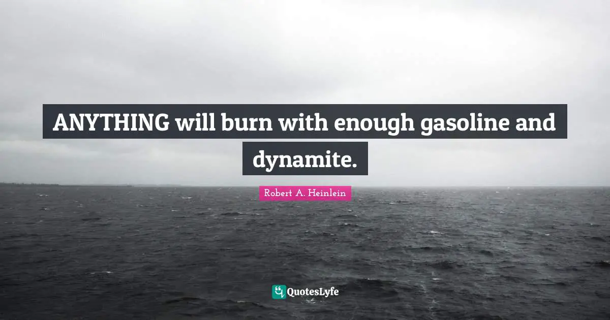 ANYTHING will burn with enough gasoline and dynamite.