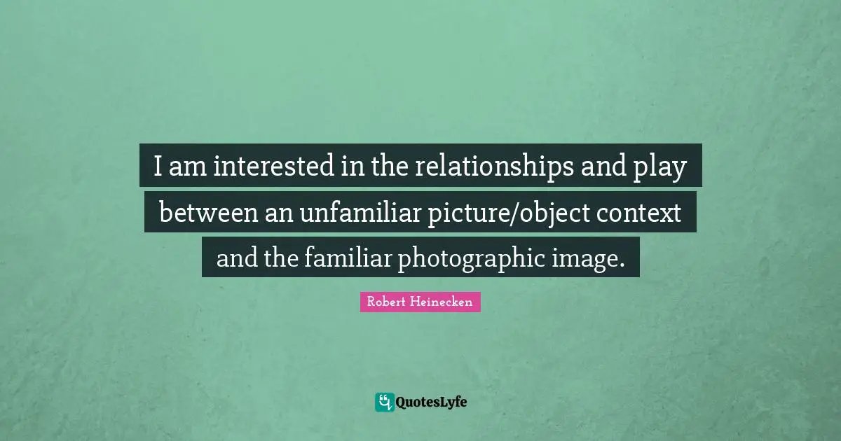 I am interested in the relationships and play between an unfamiliar picture/object context and the familiar photographic image.