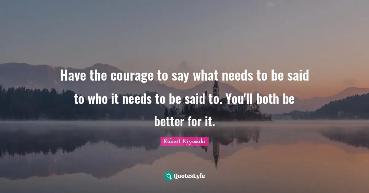 Have the courage to say what needs to be said to who it needs to be said to. You'll both be better for it.