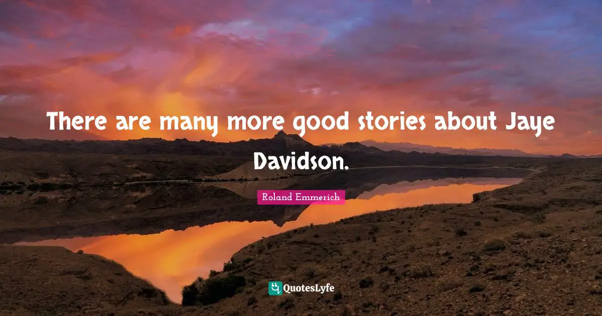 There are many more good stories about Jaye Davidson.