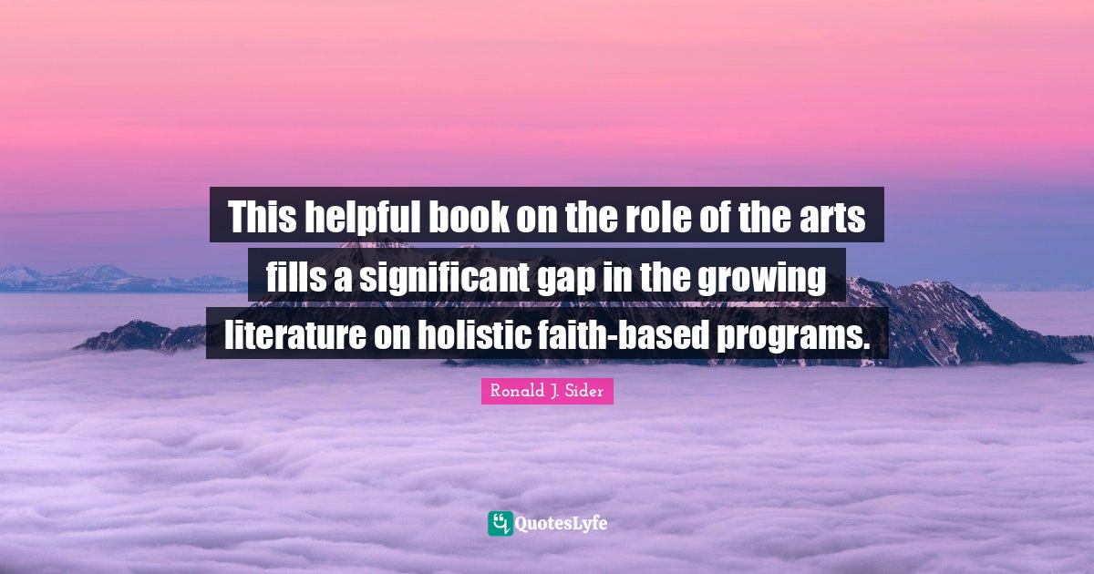 This helpful book on the role of the arts fills a significant gap in t