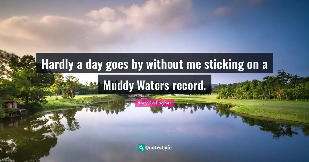 Muddy Quotes: "Hardly a day goes by without me sticking on a Muddy Waters record."