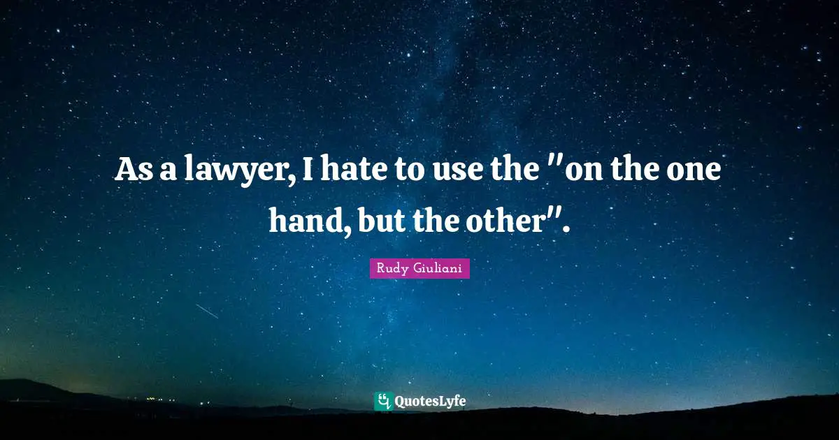 As a lawyer, I hate to use the "on the one hand, but the other".