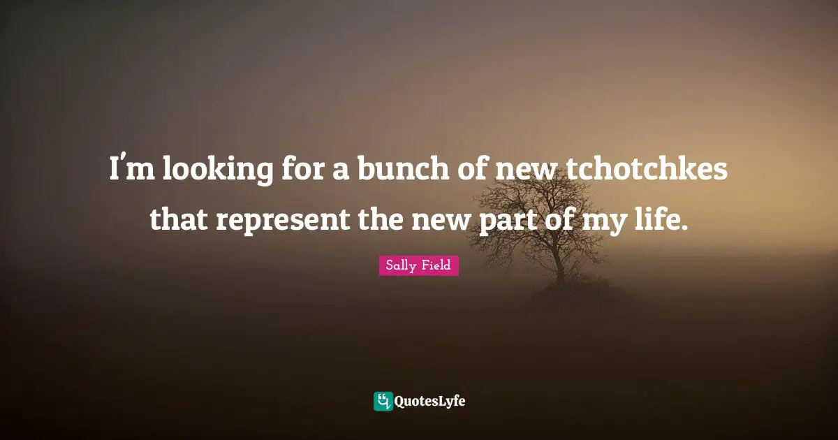 I'm looking for a bunch of new tchotchkes that represent the new part of my life.