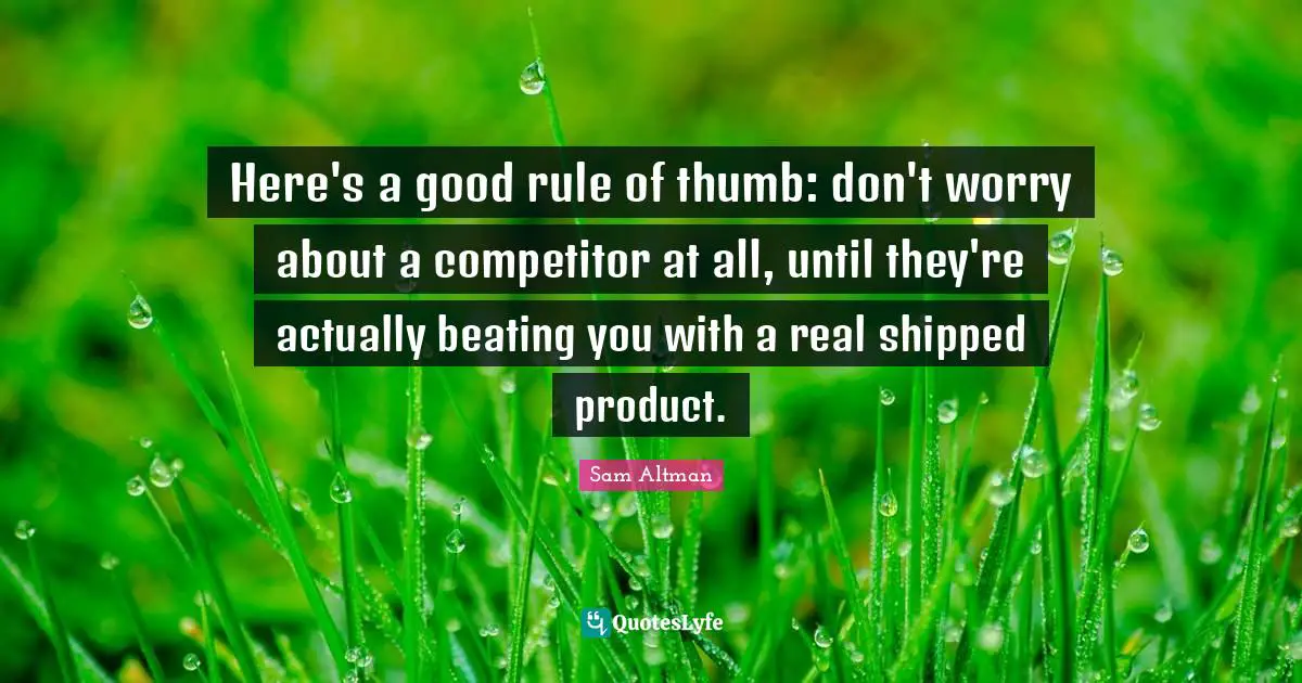 Here's a good rule of thumb: don't worry about a competitor at all, until they're actually beating you with a real shipped product.