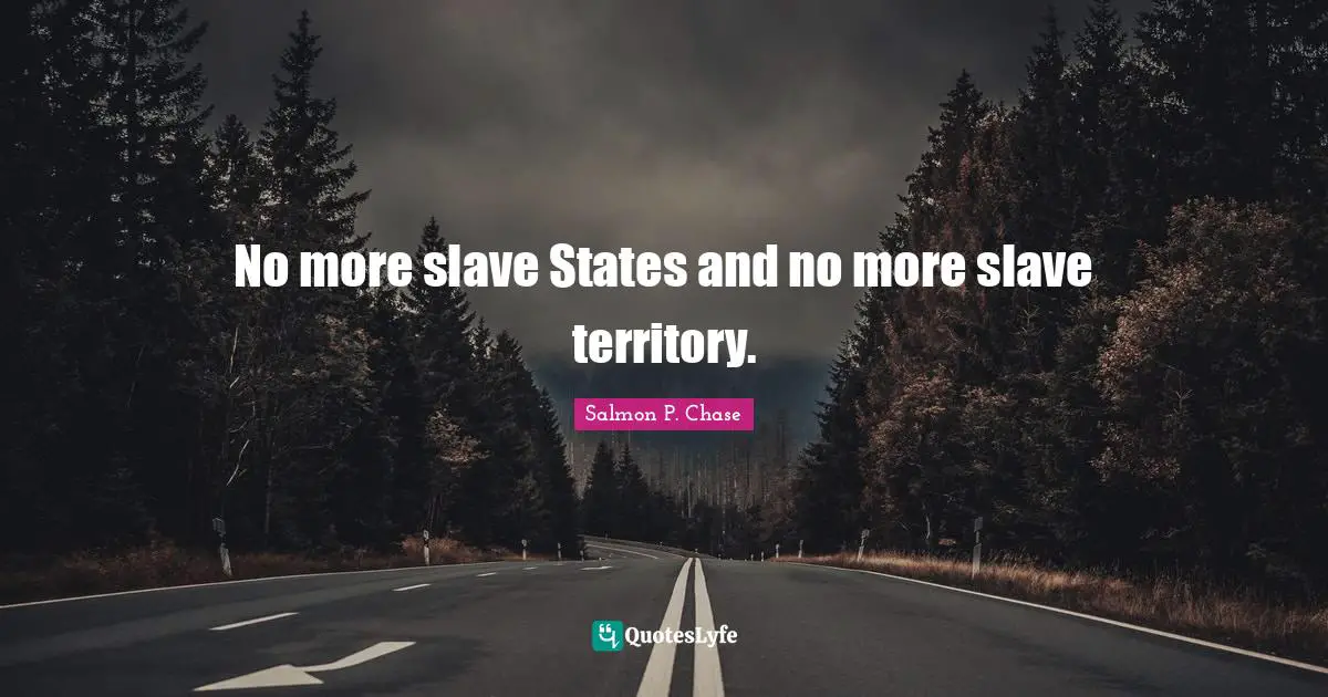 No more slave States and no more slave territory.