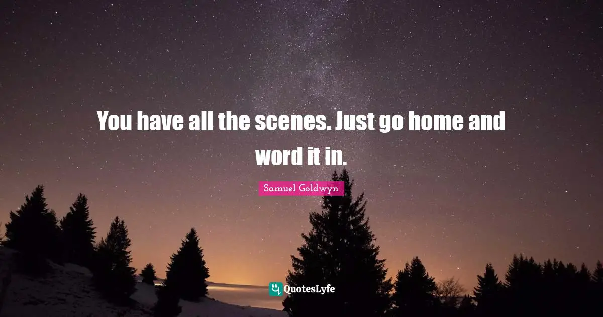 You have all the scenes. Just go home and word it in.