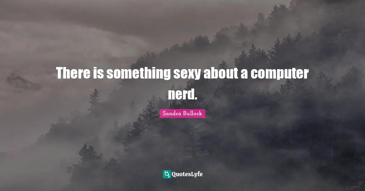 There is something sexy about a computer nerd.