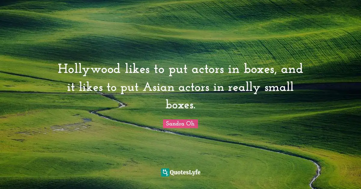 Hollywood likes to put actors in boxes, and it likes to put Asian actors in really small boxes.