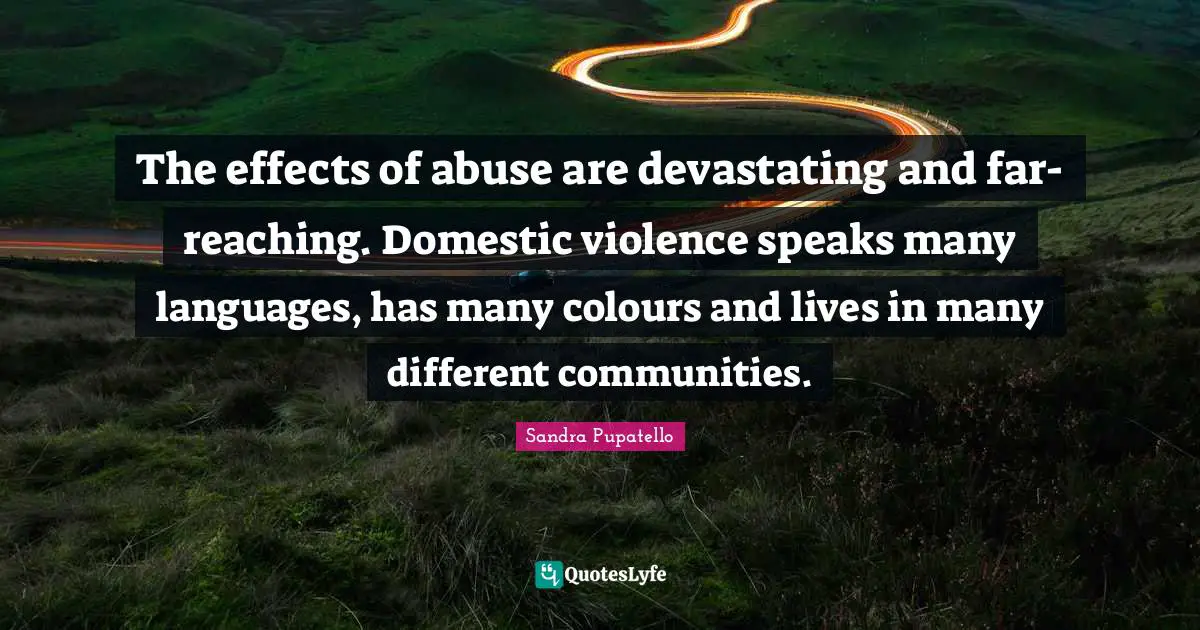 The effects of abuse are devastating and far-reaching. Domestic violence speaks many languages, has many colours and lives in many different communities.